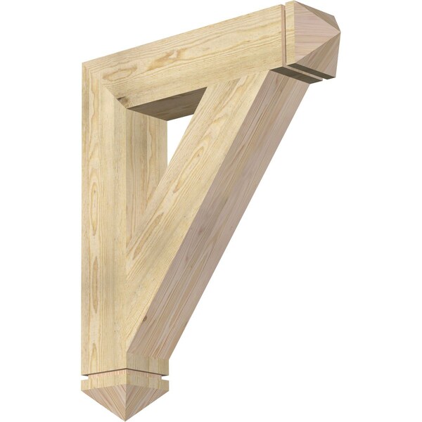 Ekena Millwork Traditional Arts & Crafts Rough Sawn Bracket, Douglas Fir, 6"W x 30"D x 36"H BKT06X30X36TRA03RDF - main
